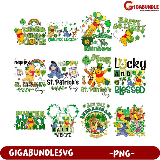 St. Patrick's Day PNG Bundle Cute Designs for Celebrations