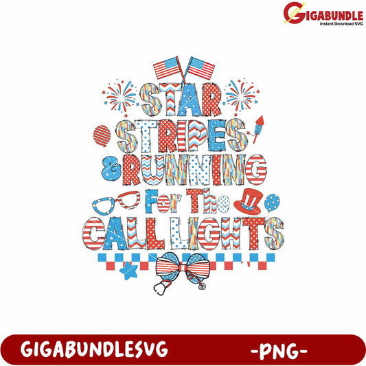 Star stripes and running png, star and stripes png, patriotic running png