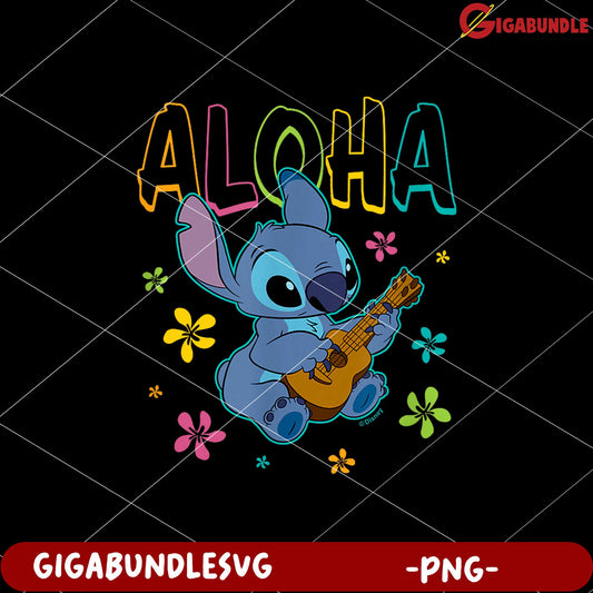 Stitch aloha design png, cute stitch png, lilo and stitch the movie png