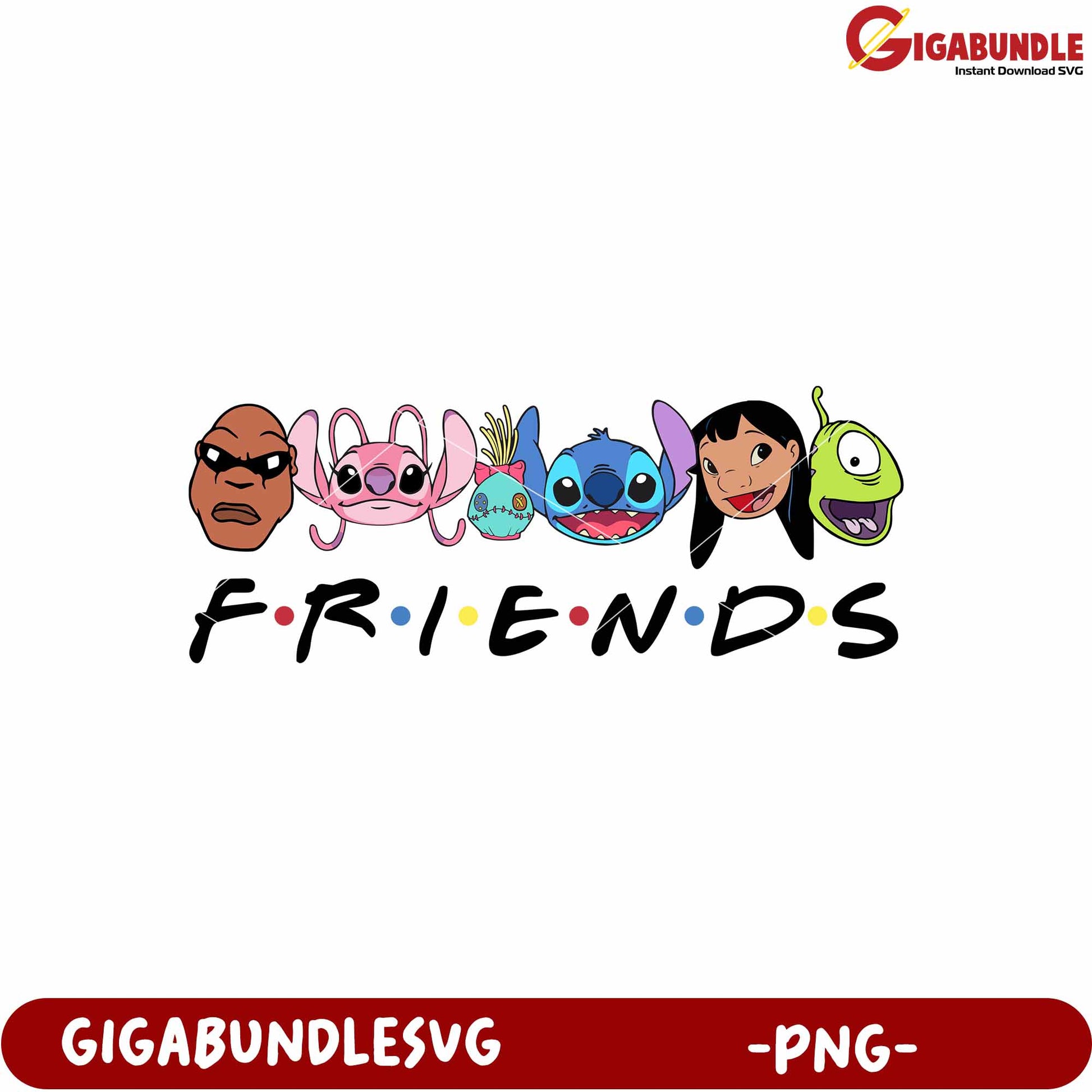 Stitch and his friend png, stitch and lilo team png, cute disney characters png
