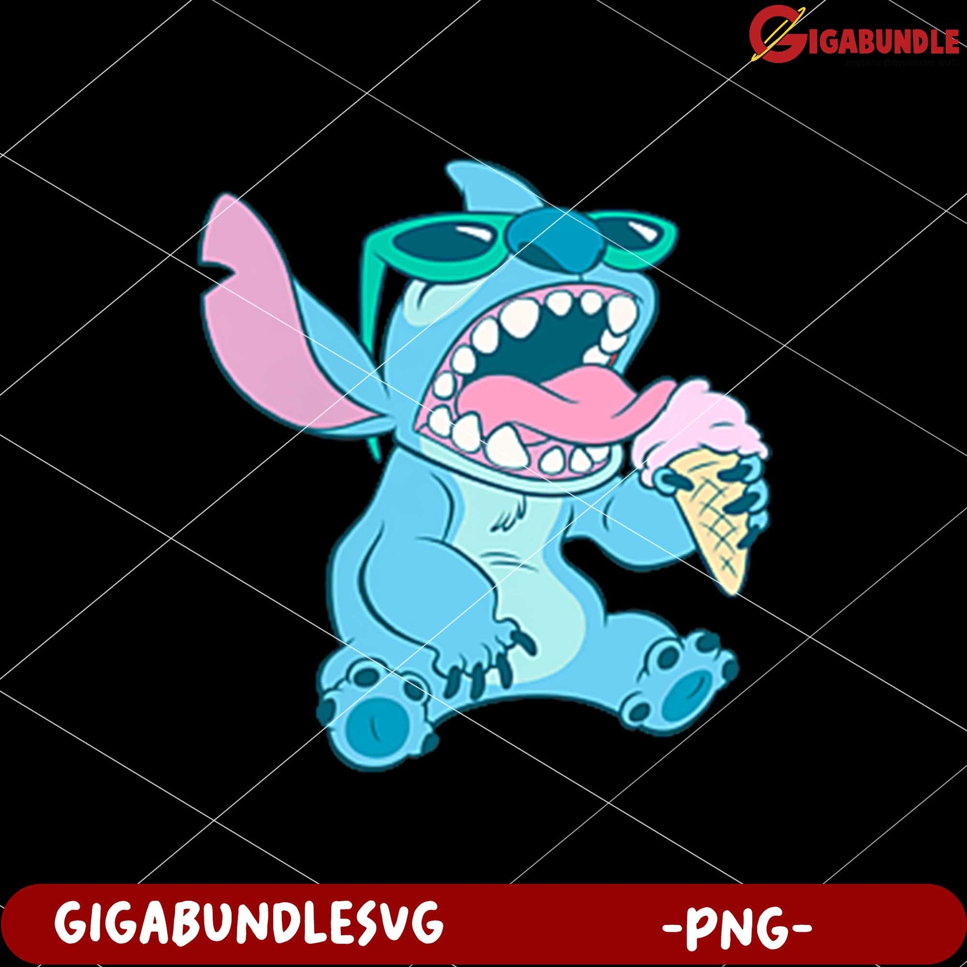 Stitch eat the ice cream png, disney stitch png,  lilo and stitch png