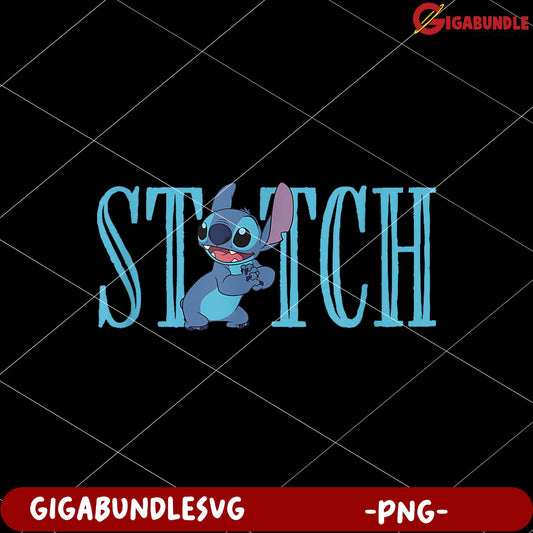Stitch funny design png, lilo and stitch cartoon png, cute blue alien png