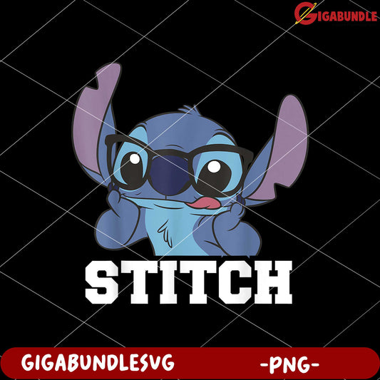 Stitch funny nerdy png, lilo and stitch tropical dance png, cute blue alien png