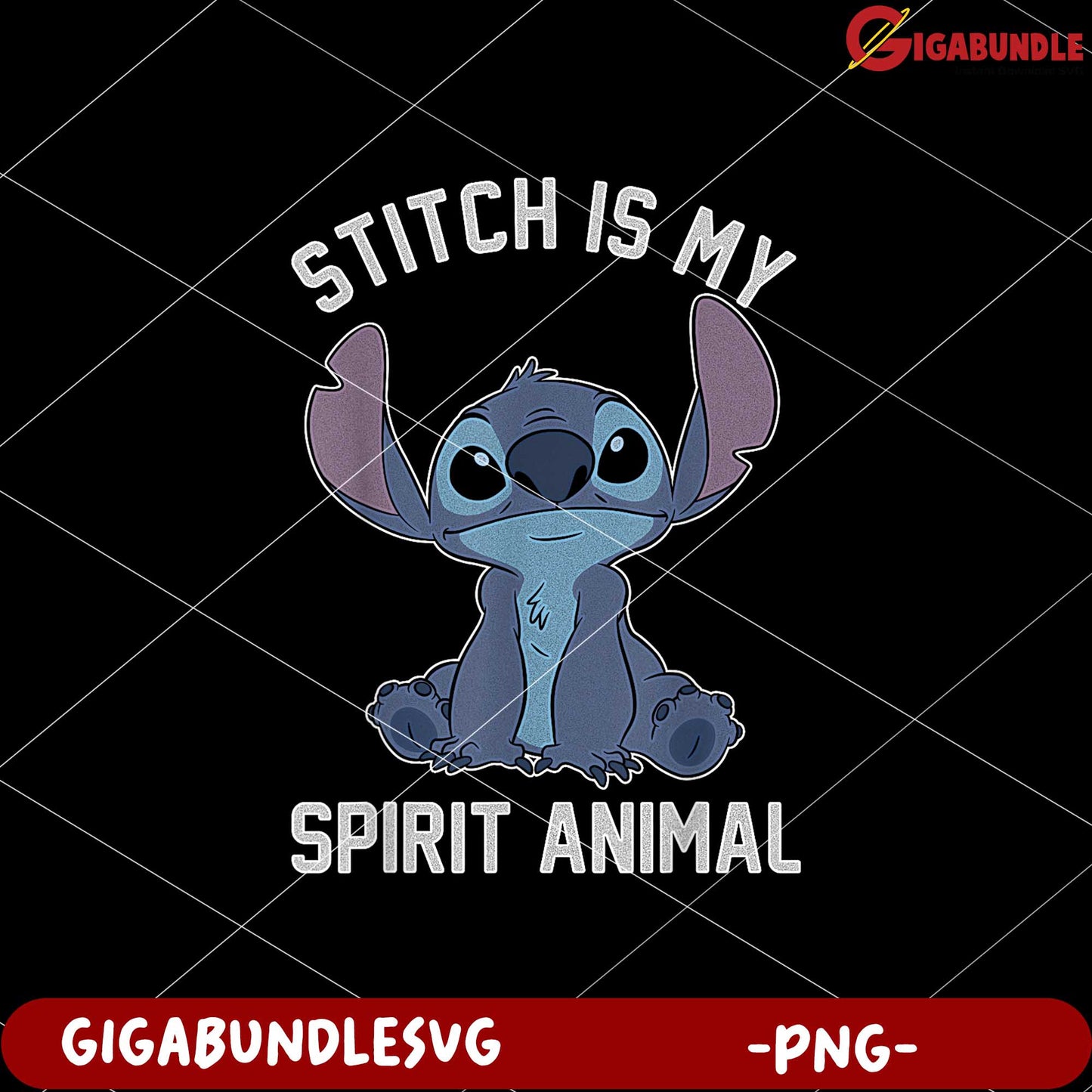 Stitch is my spirit animal png, lilo and stitch tropical dance png, cute blue alien png