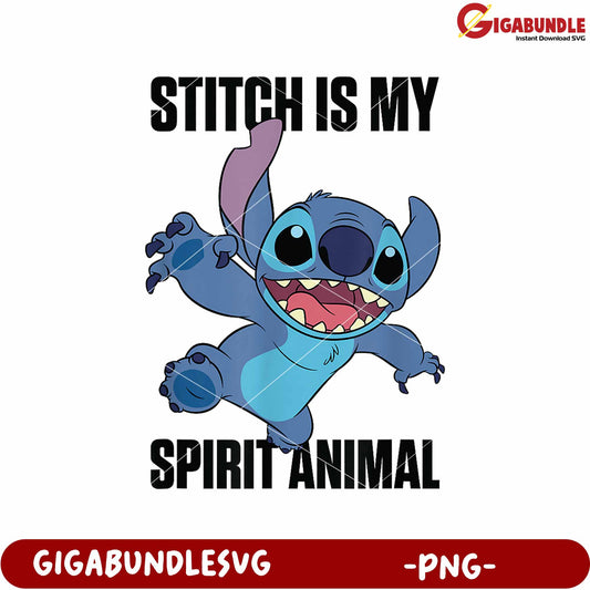 Stitch is my spitit animal png, cute stitch png, lilo and stitch the movie png