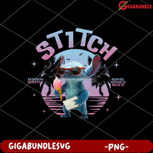 Stitch with the ice cream png, cute stitch png, lilo and stitch the movie png