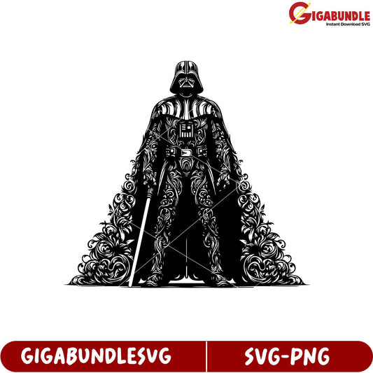 Stylish Darth Vader SVG Design for Creative Projects and Crafts