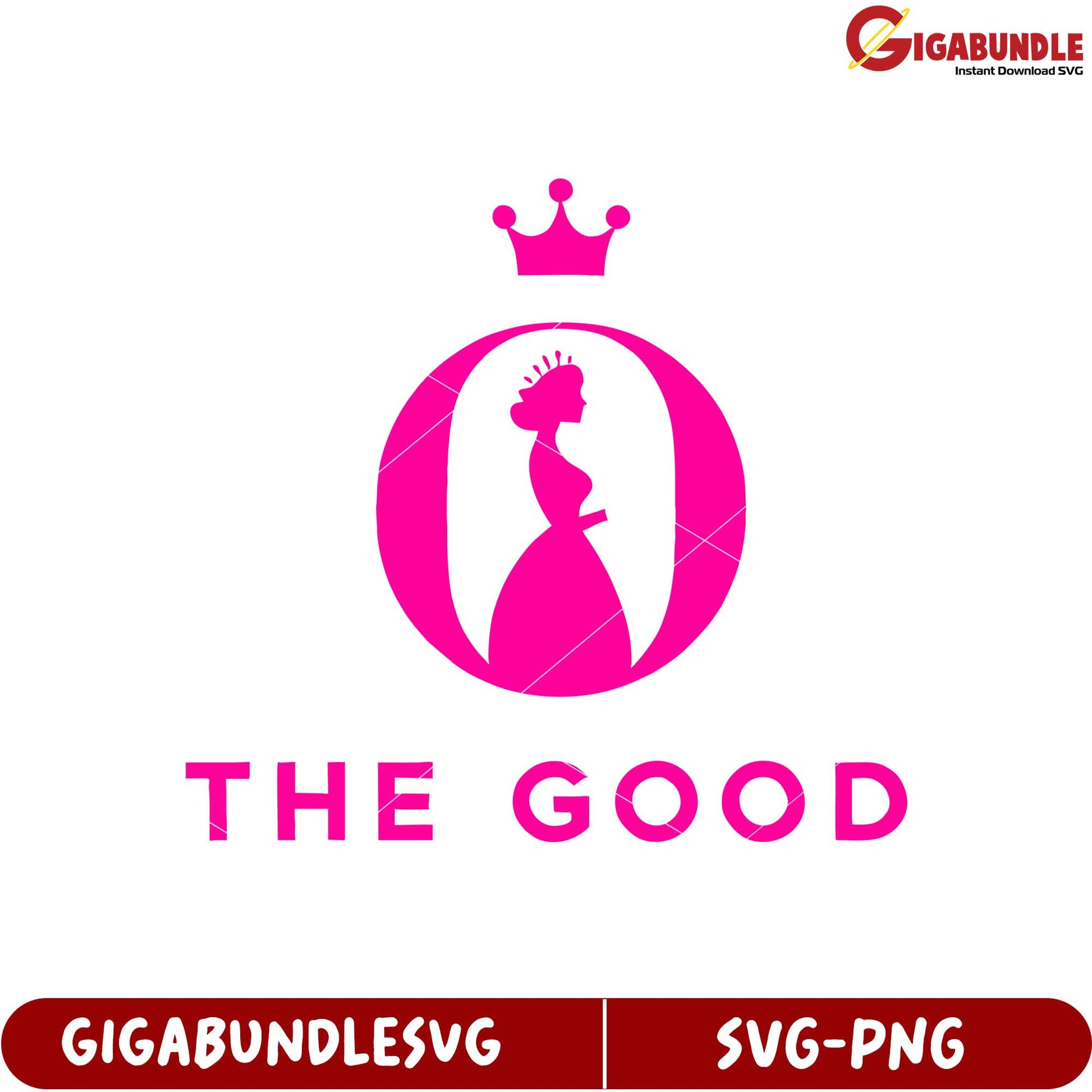 Stylish Pink Crown Logo Design for Creative Projects in SVG Format