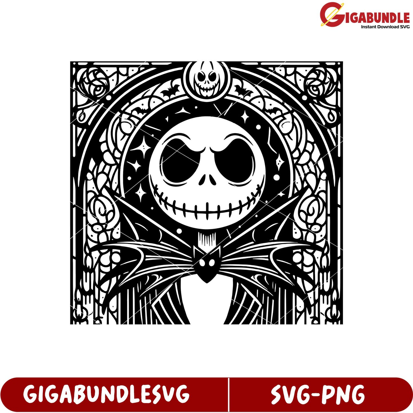 Stylized Jack Skellington SVG Art for Unique Crafts and Designs