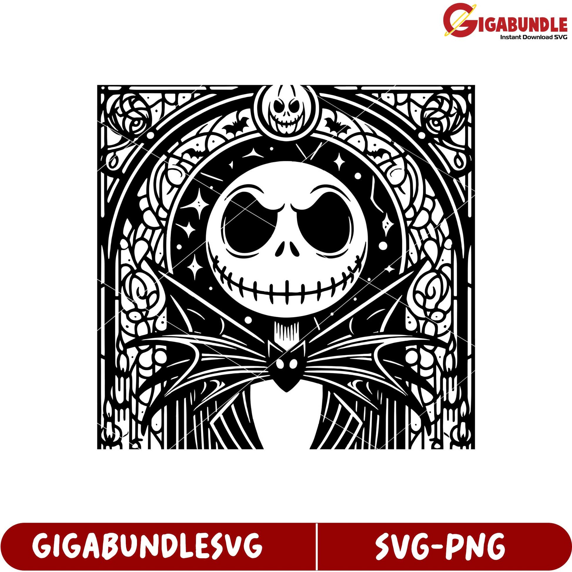 Stylized Jack Skellington SVG Art for Unique Crafts and Designs