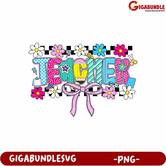 Teacherrdesign png, teacher graphics png, education design png