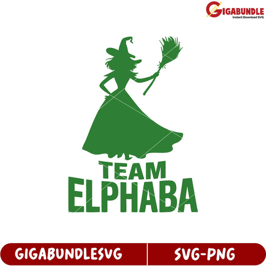 Team Elphaba Witch SVG Design for Creative Projects and Crafts