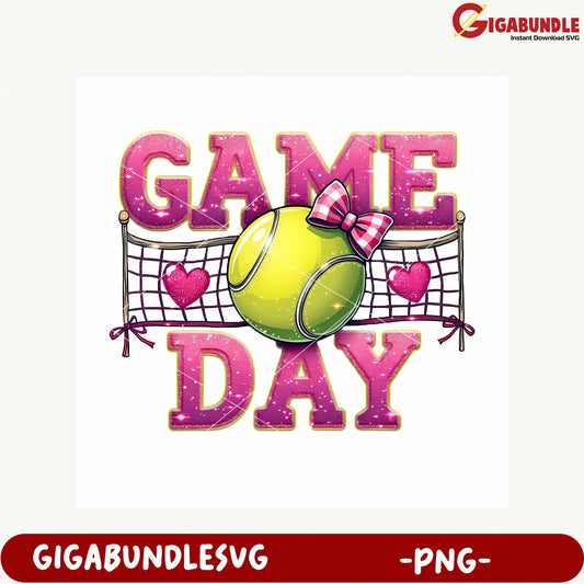 Tennis Game Day Fun Design for Events and Celebrations