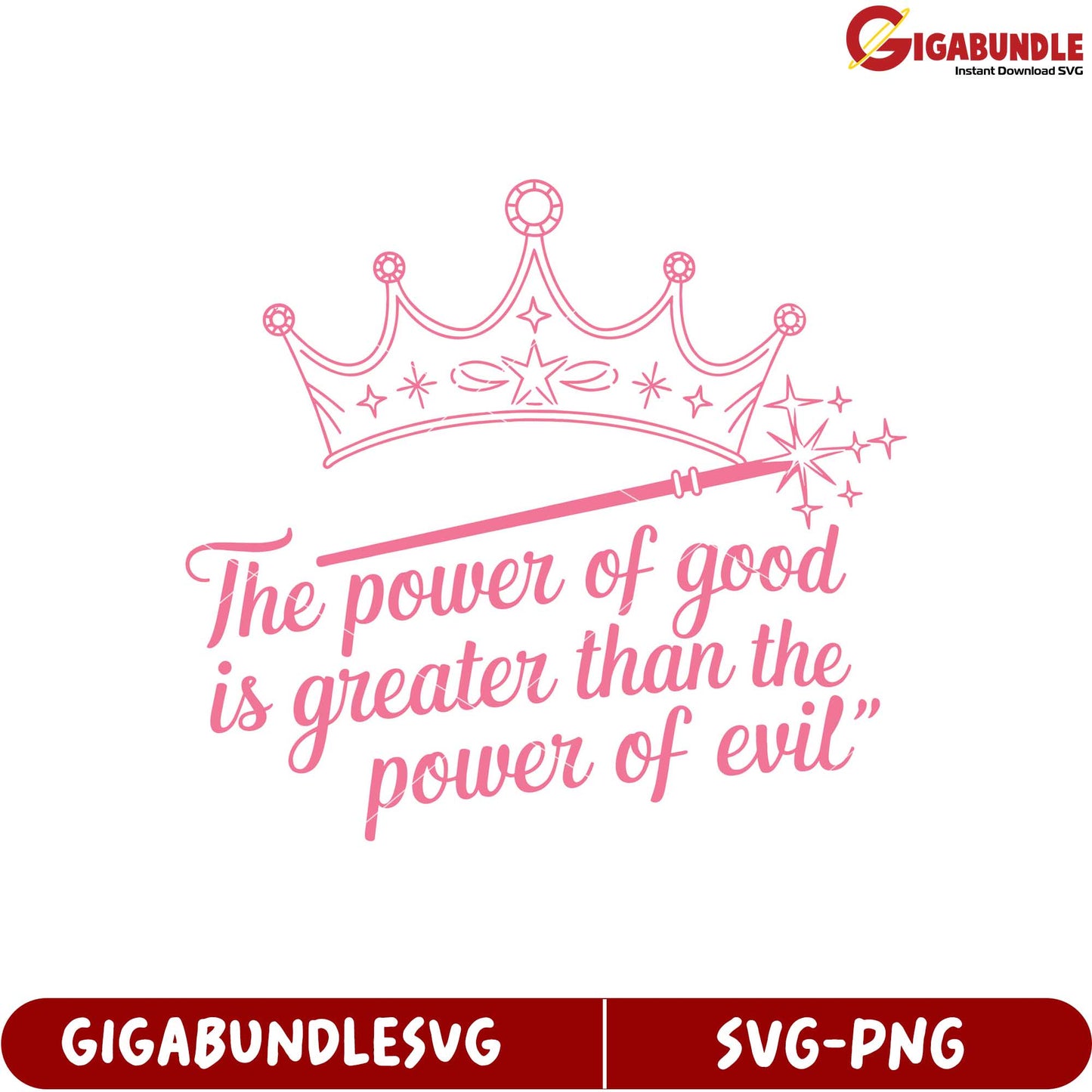 The Power of Good is Greater Than Evil SVG Design for Crafts and Gifts