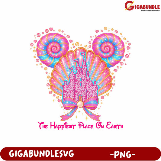 The happiest place on earth png, disney theme png, magical place png