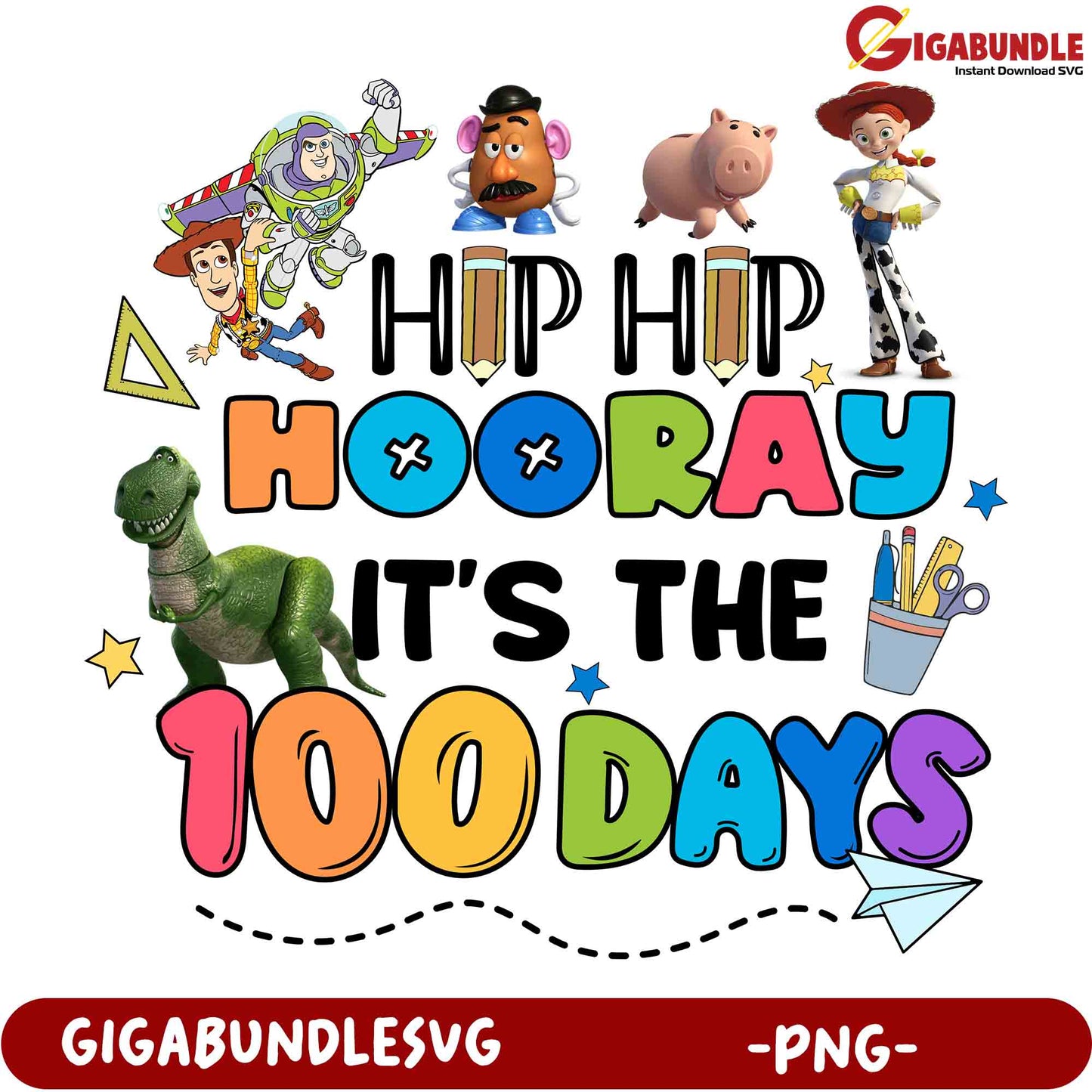 Toy Story 100 Days PNG Printable