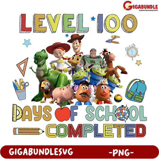 Toy Story 100 Days School PNG