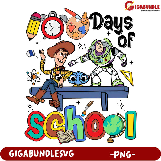 Toy Story 100 Days of School PNG