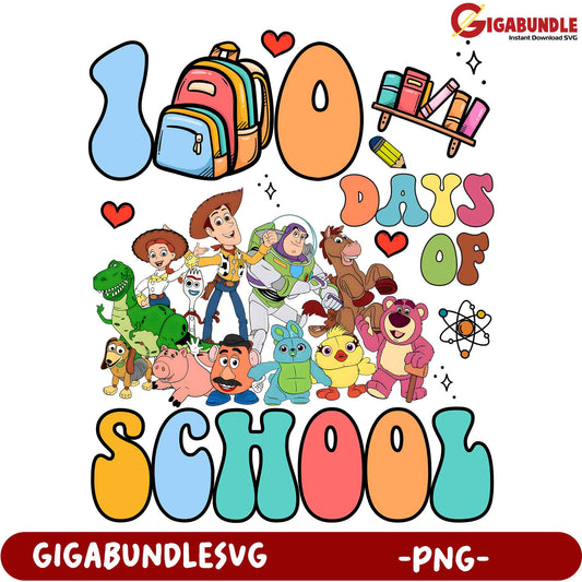 Toy Story 100 Days of School, PNG product