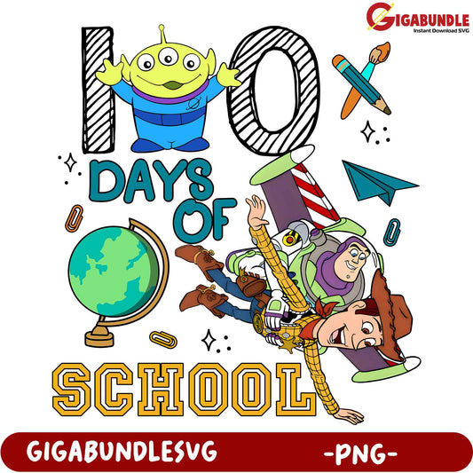 Toy Story 10 Days of School PNG