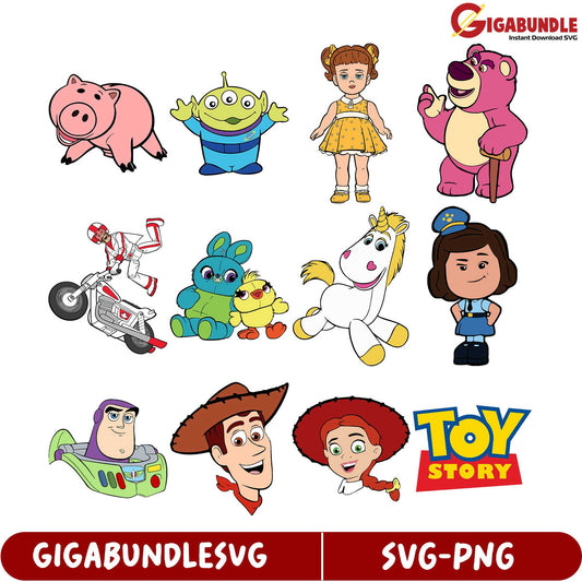 Toy Story SVG Bundle Instant Download Characters for Crafts