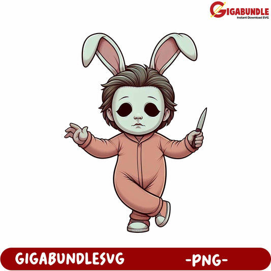Unique Bunny Costume Character PNG for Fun Design Projects