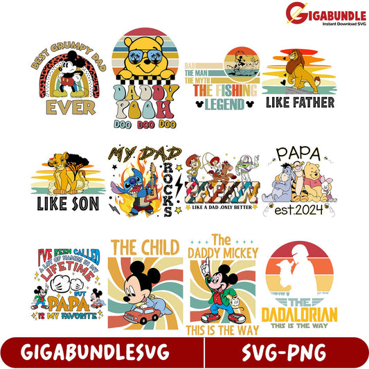 Unique SVG Bundle for Fun Dad-Themed Graphics and Designs