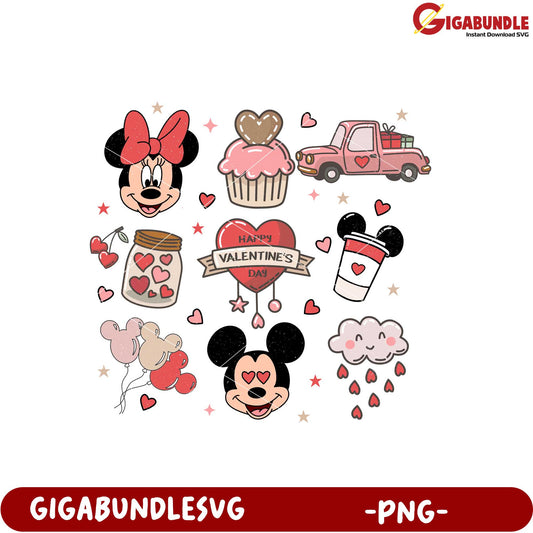 Valentine's Day Minnie Mouse PNG Cute Art Collection
