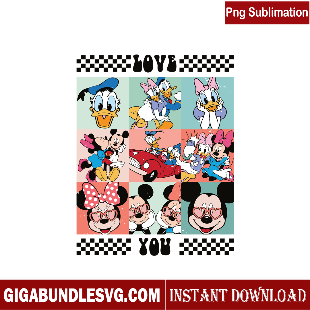 Valentine’s Day SVG bundle ,Mickey Valentine bundle SVG 13