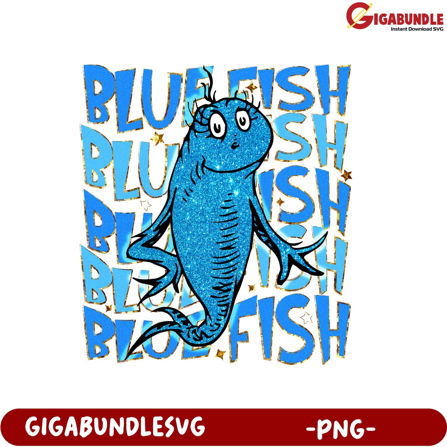 Vibrant Blue Fish Graphic PNG for Fun Designs and Crafts