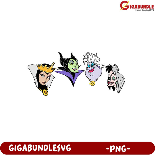 Villain Characters Clipart PNG for Creative Projects