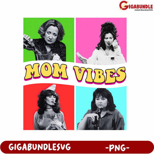 Vintage Mom Vibes PNG Art for Creative Projects and Gifts