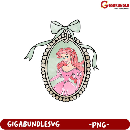 Vintage Princess Portrait PNG Download for DIY Crafts and Decor