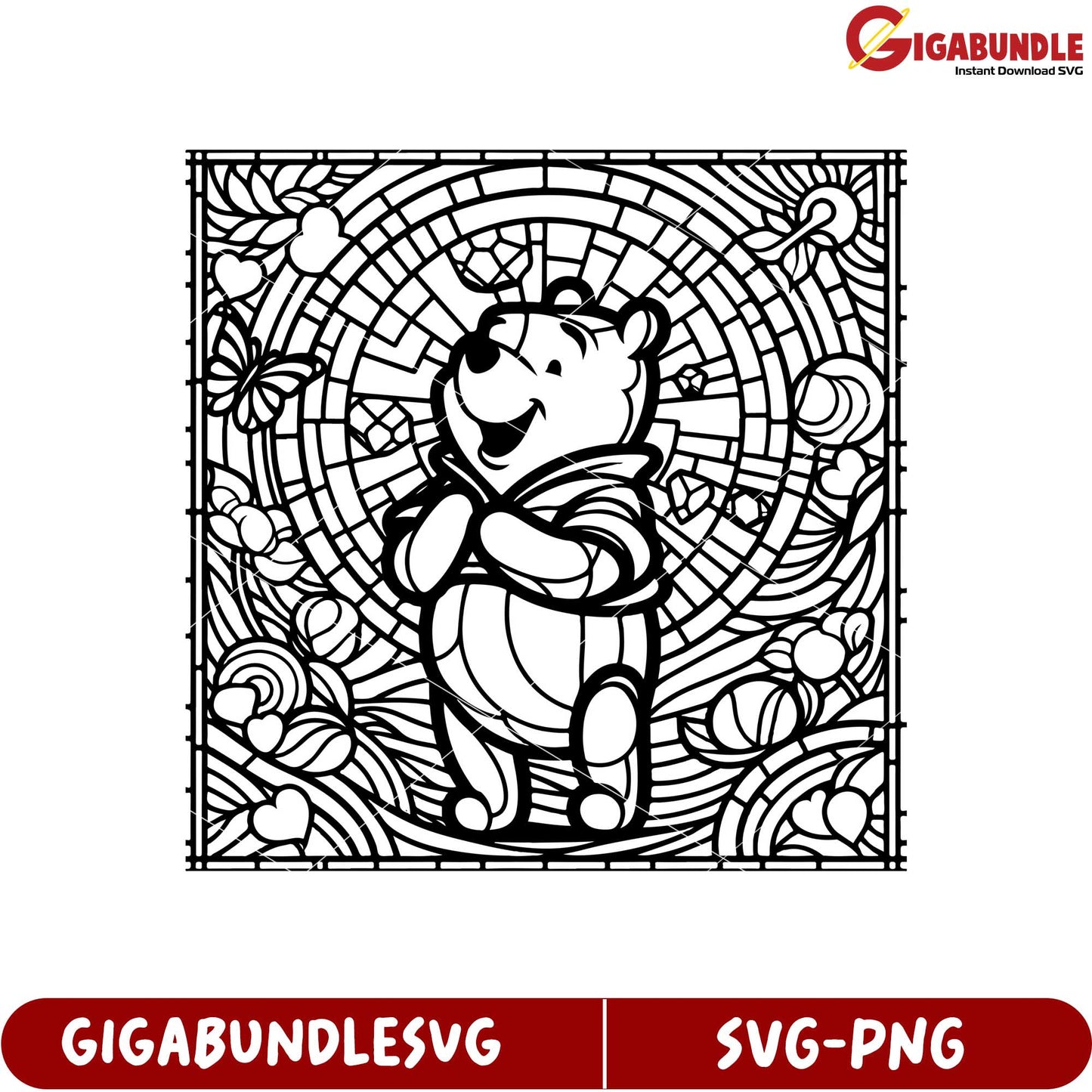 Whimsical Bear Illustration SVG Art for Creative Projects and Crafts