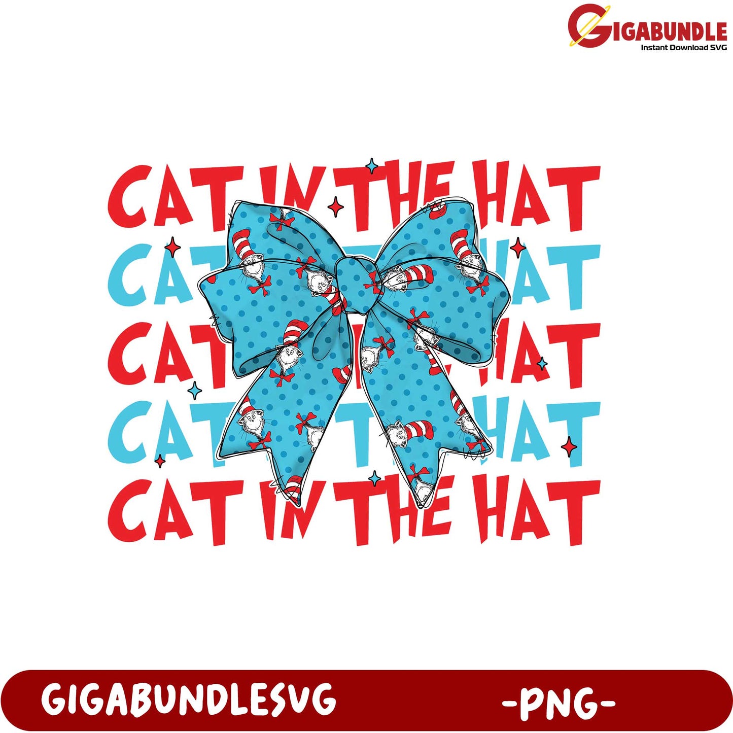 Whimsical Cat in the Hat Bow PNG Design for Fun Projects