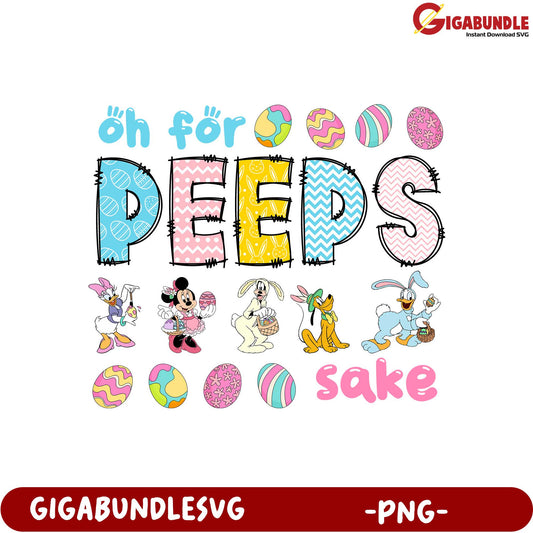 Whimsical Easter PNG Design Oh for Peeps Sake Theme