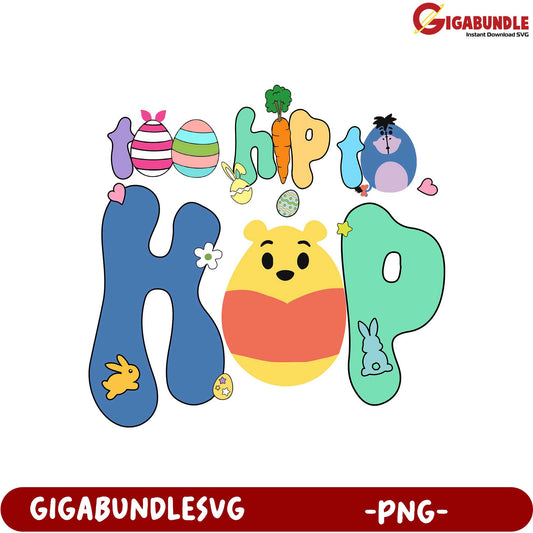 Whimsical Easter 'Hip Hop' PNG Design for Kids' Crafts