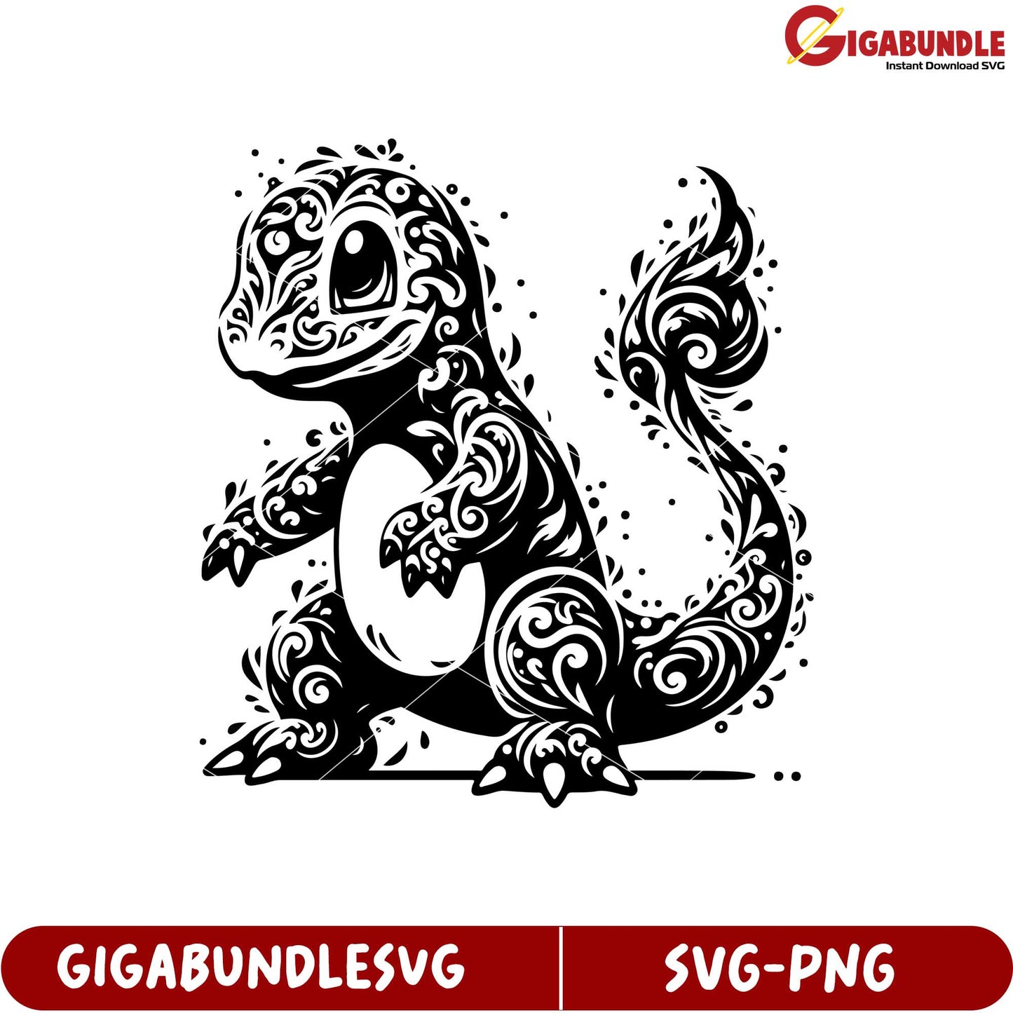 Whimsical Floral Dinosaur SVG Design for Creative Projects
