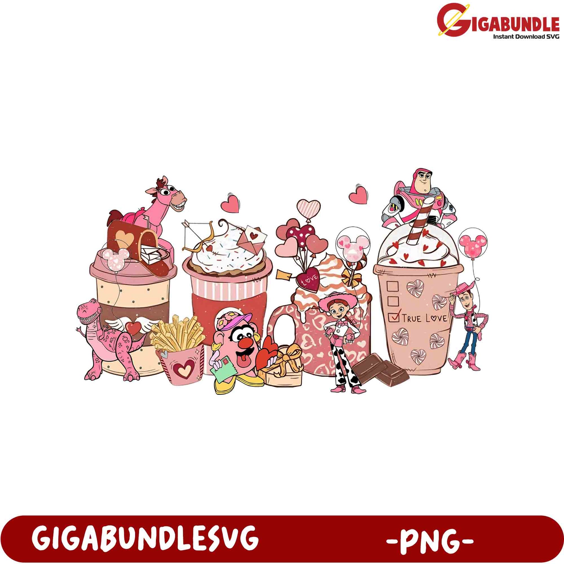 Whimsical PNG Collection of Cute Characters and Sweet Treats