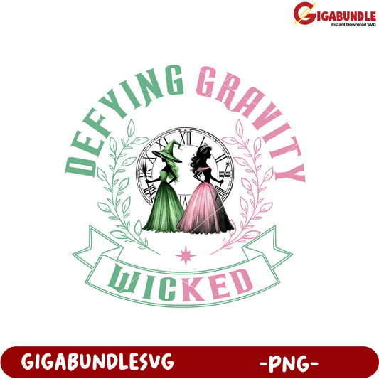 Wicked Defying Gravity Themed PNG Art Design Download
