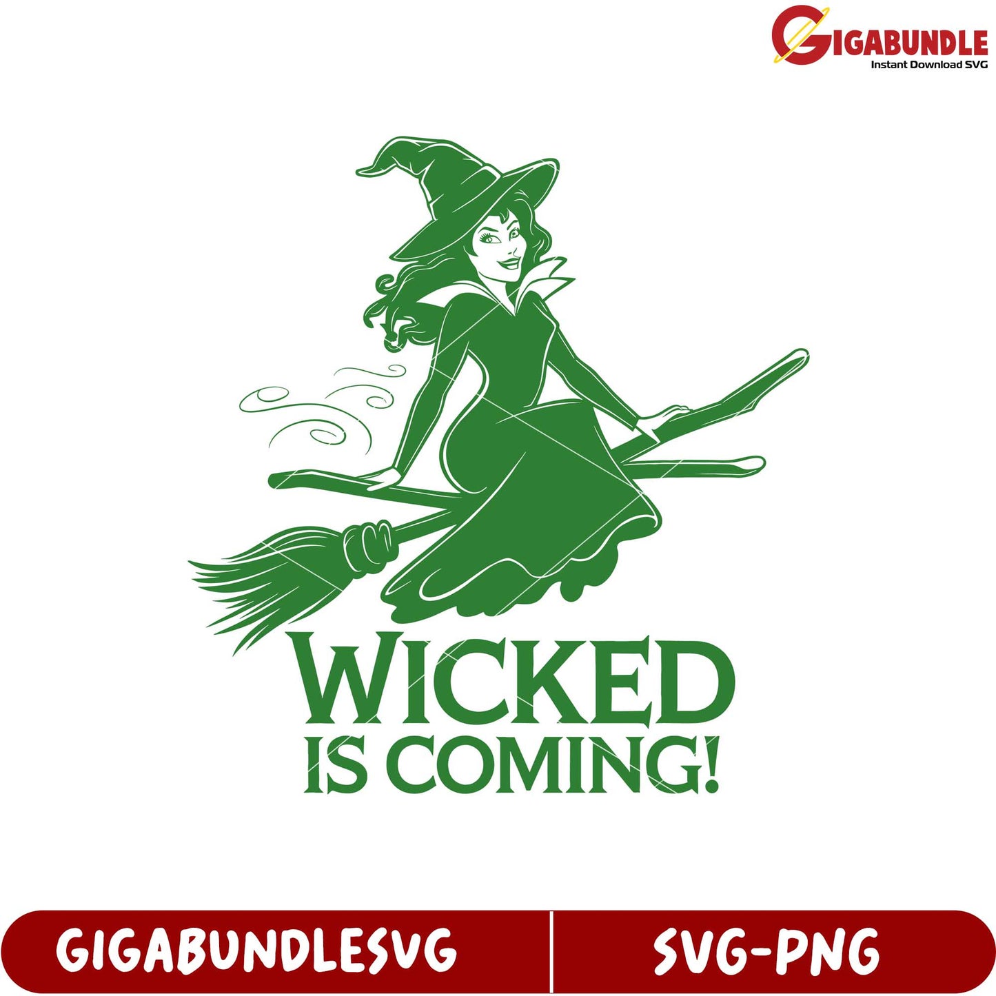 Wicked Is Coming SVG Design for Halloween Themed Projects and Crafts