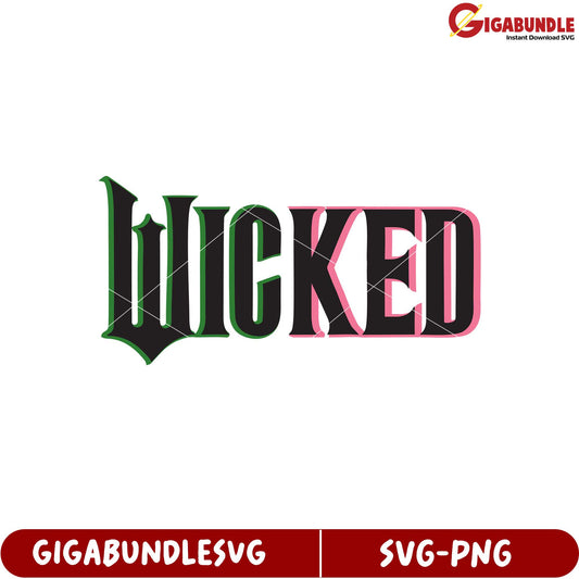 Wicked Text Design SVG Format for Creative Projects and Crafts