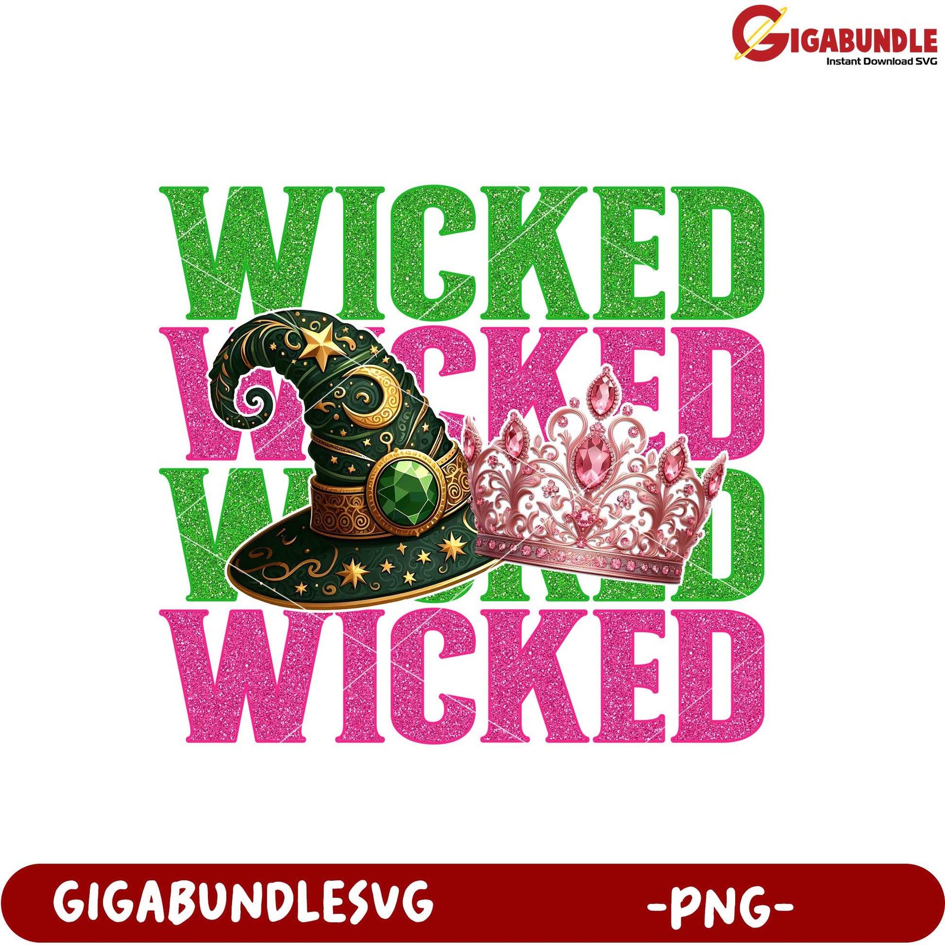 Wicked Witch Crown PNG Graphic for Creative Projects
