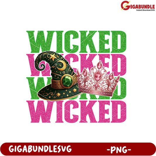 Wicked Witch Crown PNG Graphic for Creative Projects