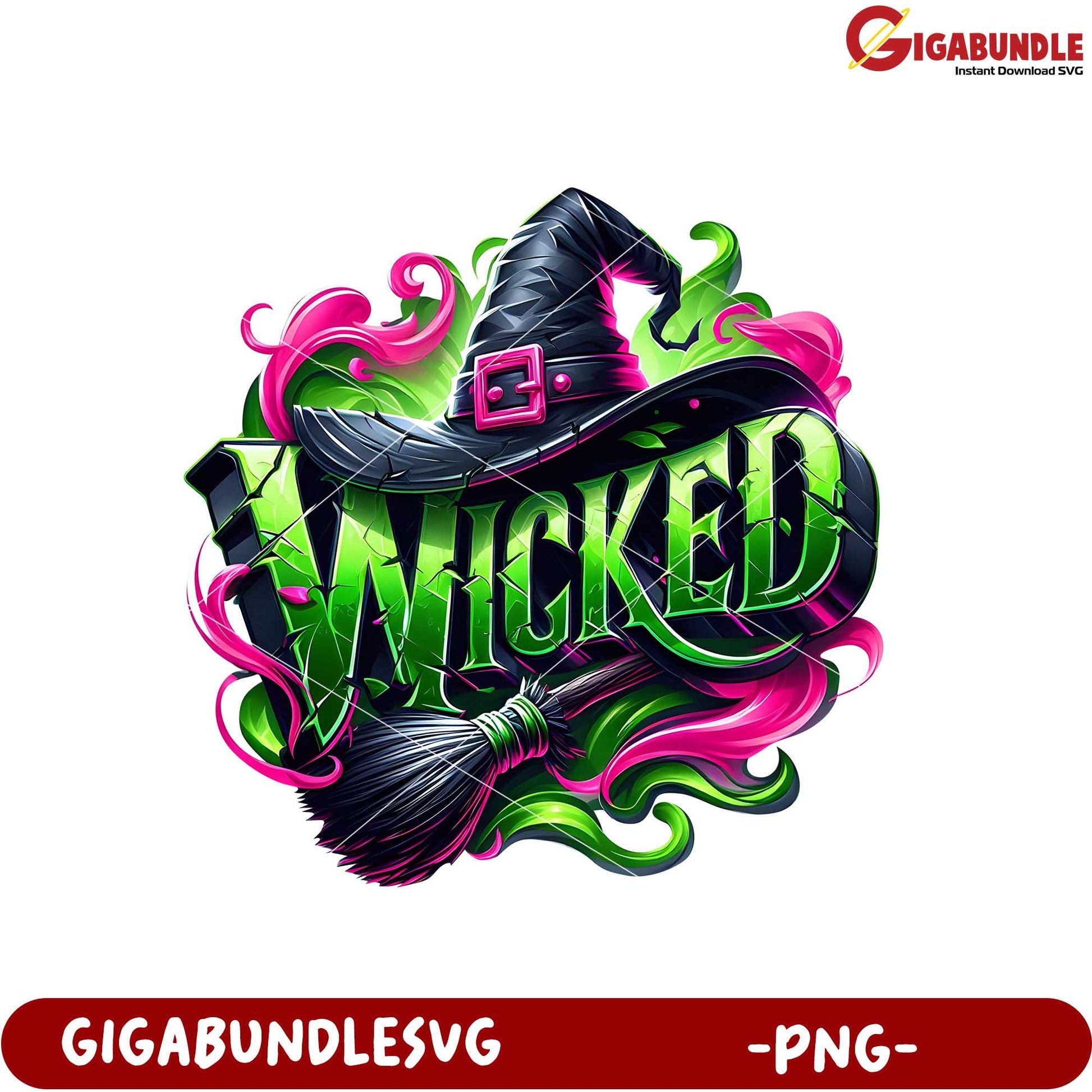 Wicked Witch Halloween Graphic PNG for Crafts and Decor