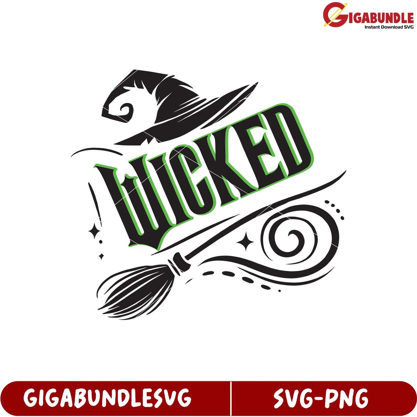 Wicked Witch SVG Design for Craft Projects and Halloween Decor