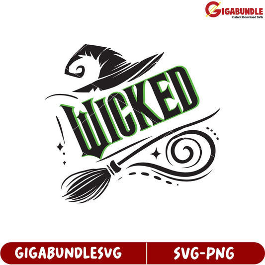 Wicked Witch SVG Design for Craft Projects and Halloween Decor