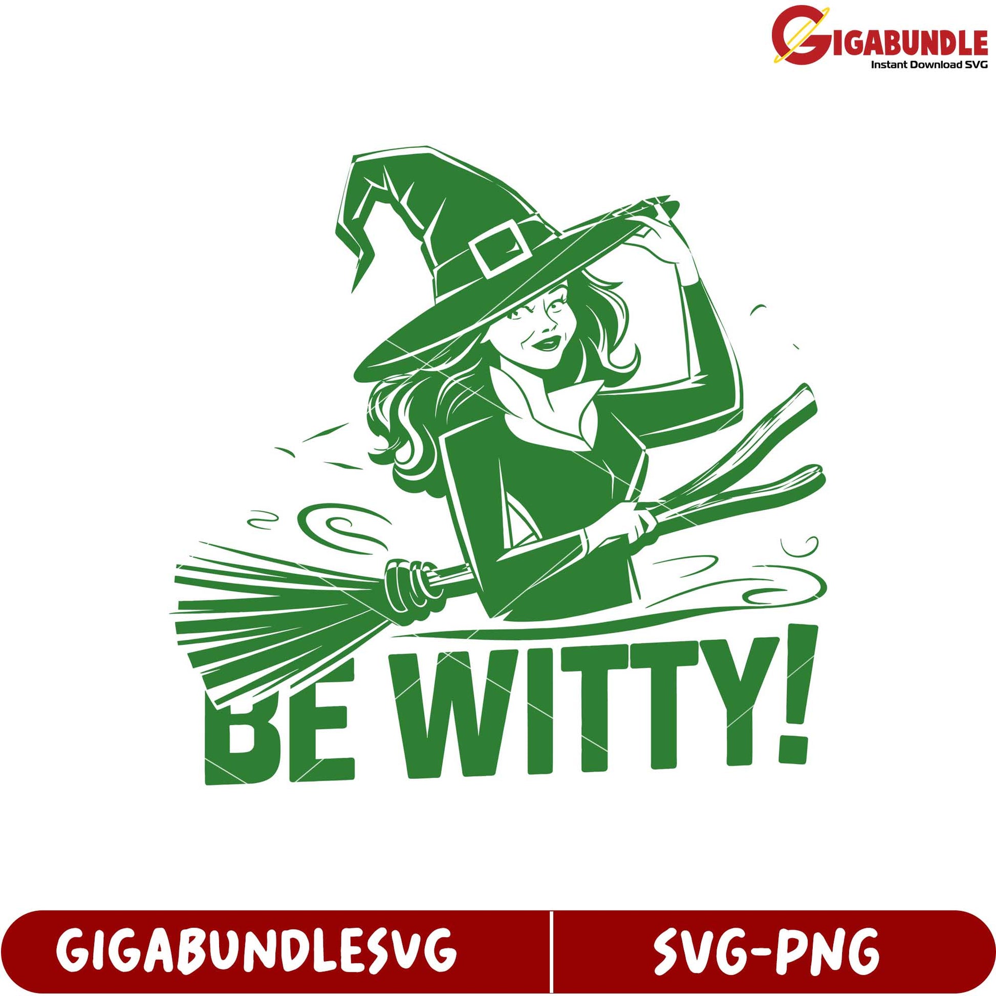 Witty Witch SVG Design for Creative Projects and Crafting Enthusiasts