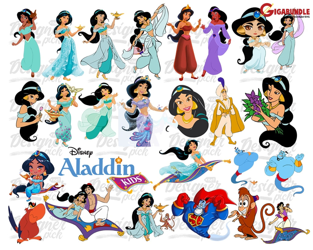 Aladdin Svg Jasmine Cut File Cricut File Princess Tumbler Svg Tshirt