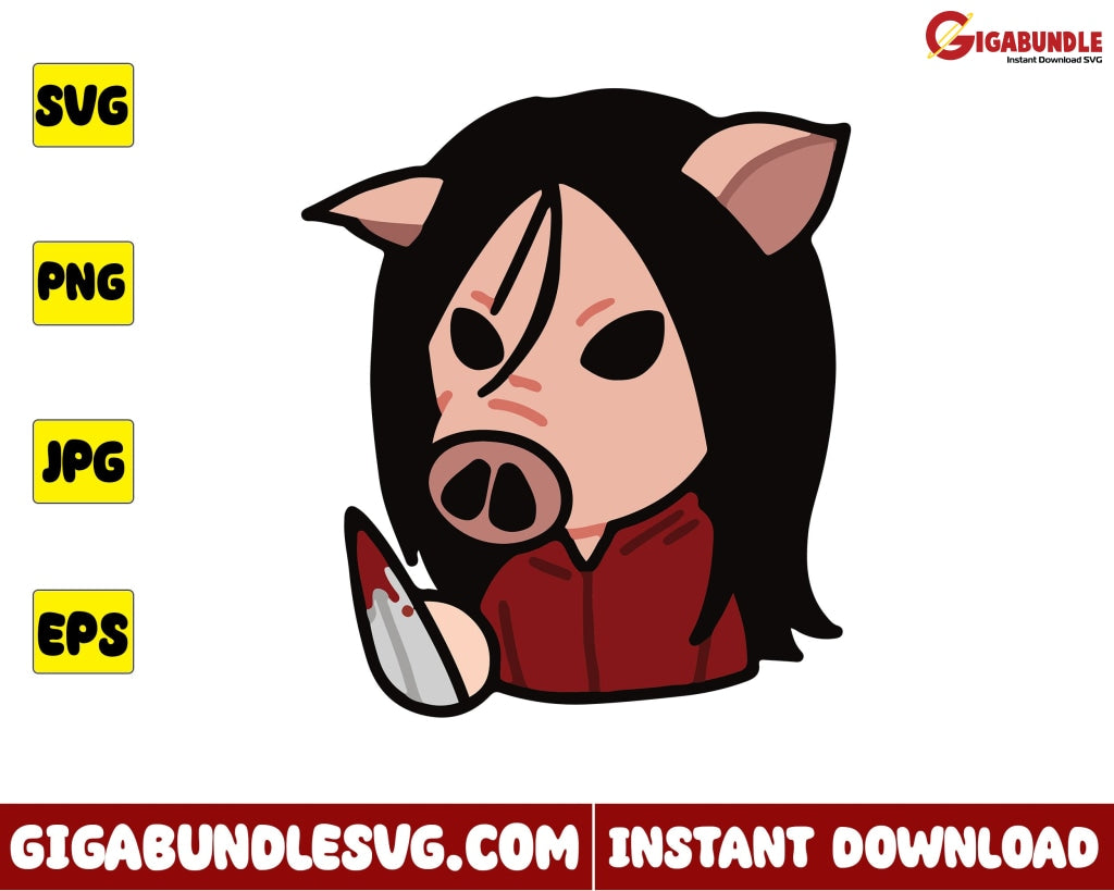 Amanda Young Svg Chibi Horror Character Halloween - Instant Download